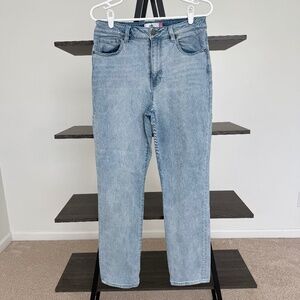 CAbi Higher Straight Jeans Style 5883 High Rise Straight Leg Size 8
